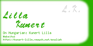 lilla kunert business card